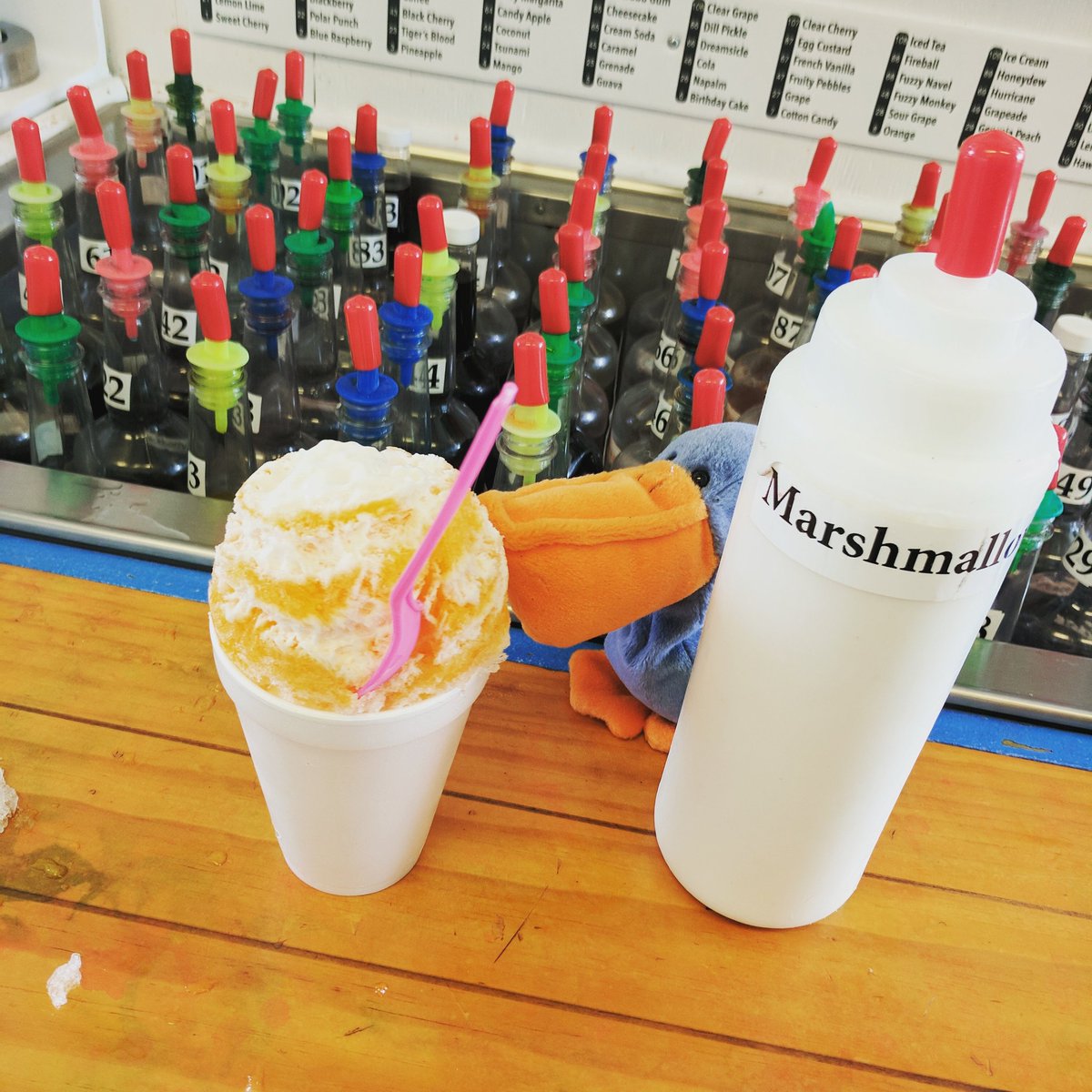 pelicansdurham's tweet photo. #mondayfreebie A Pelican's favorite, Egg Custard with Marshmallow! Get this thick, delicious topping for free today! #pelicansdurham https://t.co/KxJTFguIRS
