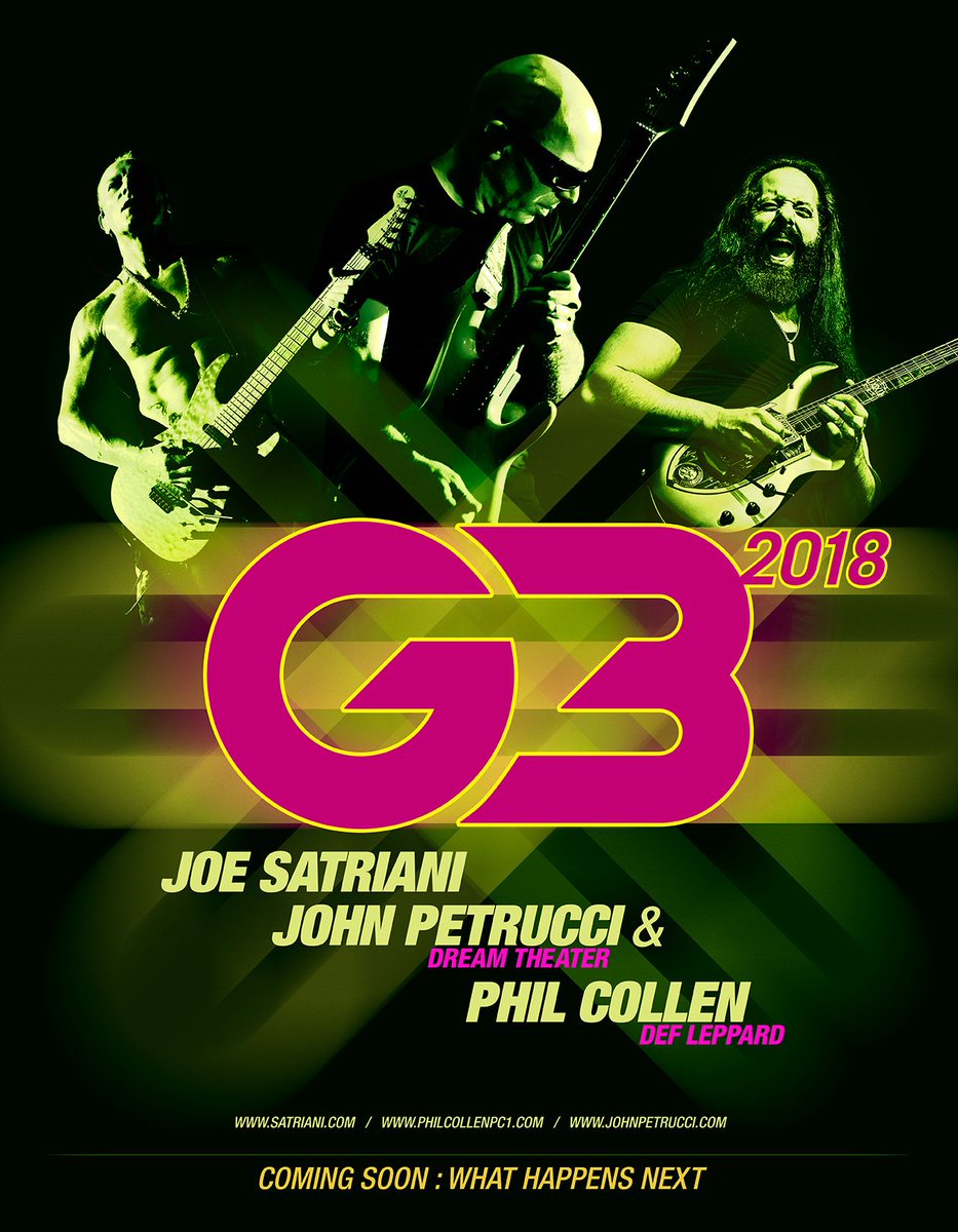 DefLeppard's tweet photo. Just announced! Phil Collen has been added as a special guest on Joe Satriani's G3 tour in 2018 🎸 More info &amp; dates: https://t.co/EUcOI3rONB https://t.co/eyHLBL1TAj