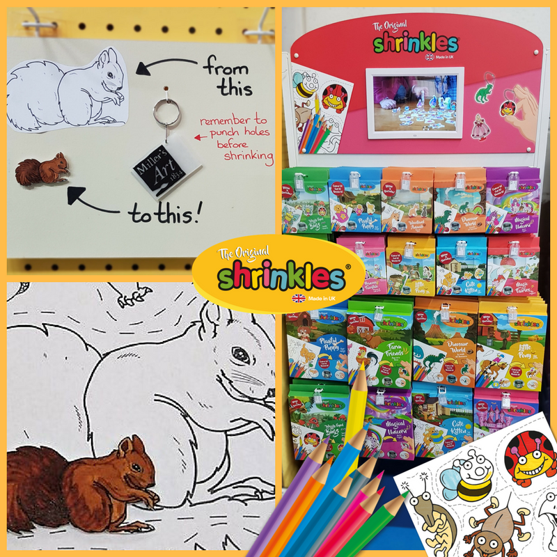 KeycraftGlobal's tweet image. Wow!! Check out this awesome #Shrinkle made by @MillersArt1834  using an alcohol based marker pen! #squirrel #art #colouring