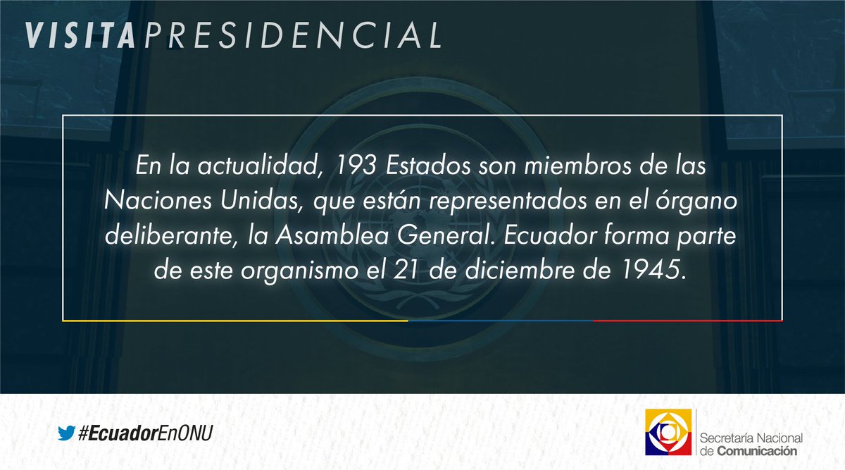 setec_ec's tweet photo. ¿Cuántos países conforman el organismo de las Naciones Unidas? #EcuadorEnONU https://t.co/75MHzlRdPS