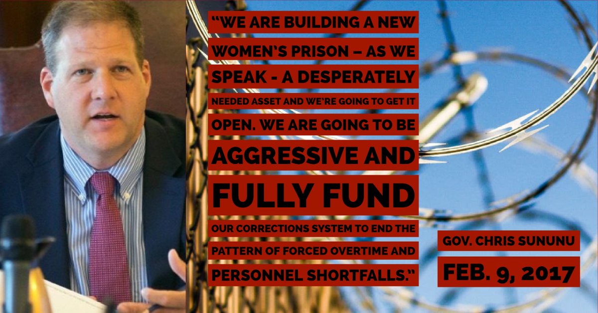 SafePrisonsNH's tweet photo. #tbt @GovChrisSununu #nhpolitics  #teamsters #1u #p2 https://t.co/vapEeOZcxT