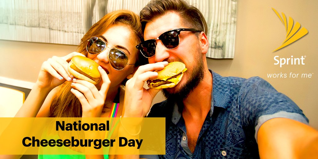 sprintderry's tweet photo. Whoever invented cheeseburgers did a very good thing. Happy National Cheeseburger Day! https://t.co/fTYQiySZzF