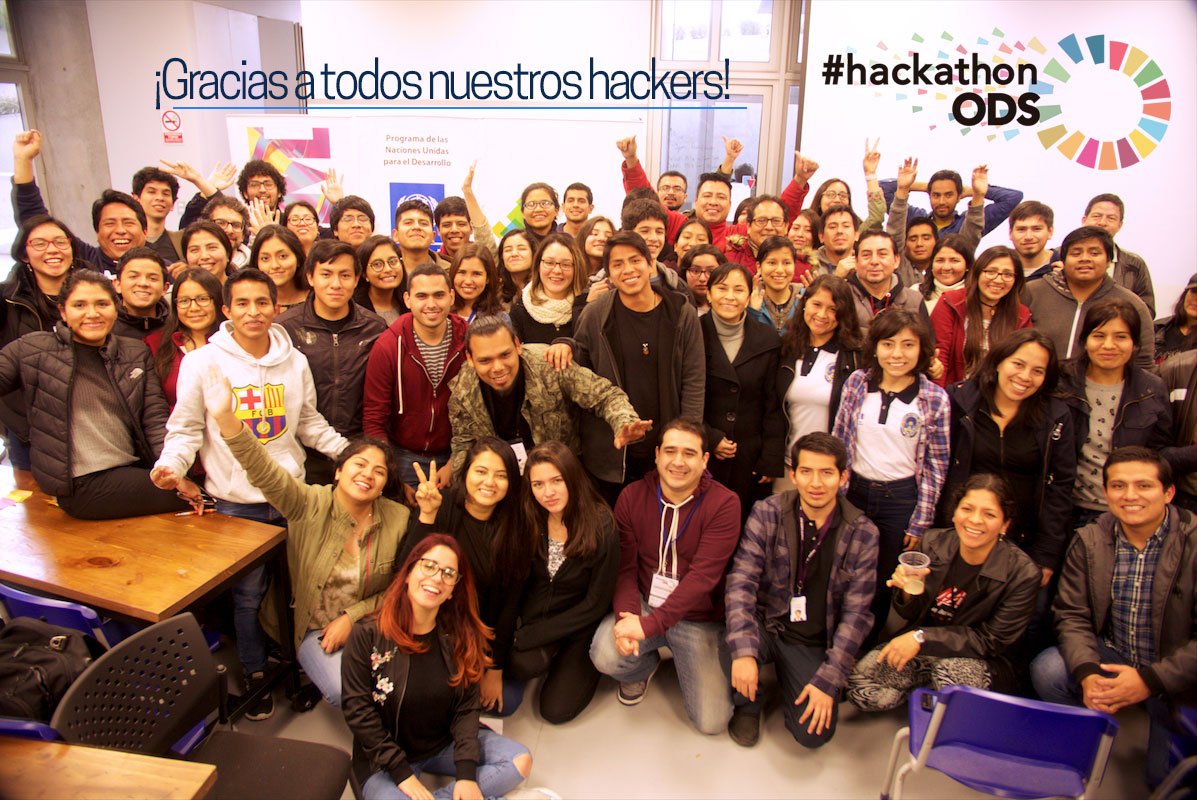 PNUDperu's tweet photo. #HackathonODS for the #SDGs is done!Congratulations to all the teams for their innovative ideas and dedication! #GlobalGoalsJam17 #2030Now https://t.co/5OoNfHVBQG