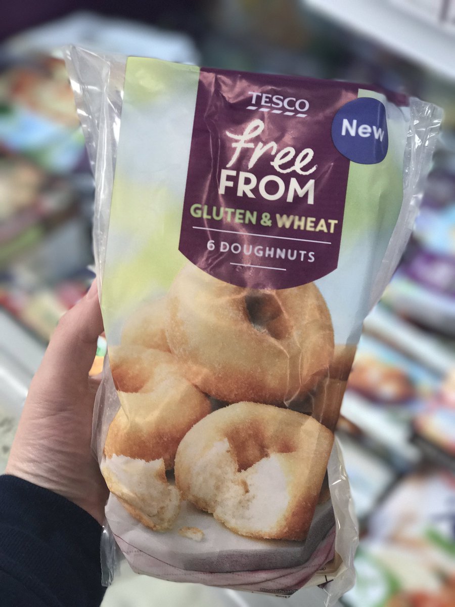beckyexcell's tweet photo. Gluten free doughnut alert 🍩‼️🚨 Thank you Tesco, you have answered our prayers 🙌🏻 Anyone else found them yet?! https://t.co/sYbJGNwNzR