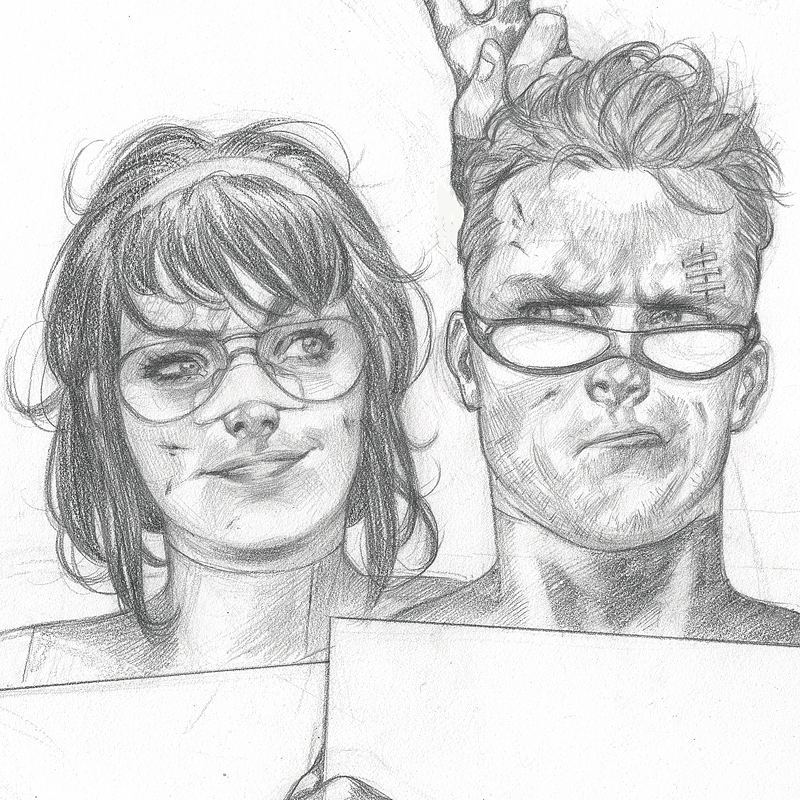 The original art from the cover of "Hawkeye" #13 is now available for sale. For more info:  artsales.chiaroscurostudios@gmail.com 