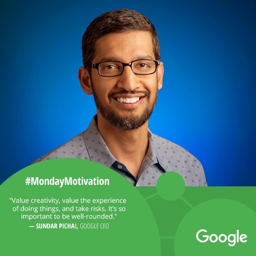 googlestudents's tweet photo. As you chase your goals, enjoy the journey! Take an interesting course, or learn a new skill. It's the best way to grow 🚀 #MondayMotivation https://t.co/VSTAdD2Eqv