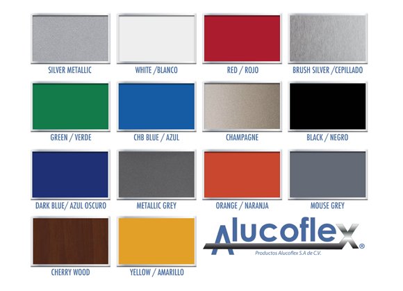 GrupoFlexius_'s tweet photo. ¿Ya conoces los colores de línea de nuestro panel de aluminio #Alucoflex? #ElMejorPanel #StockPermanente #Recubrimientos https://t.co/kQfrd4AB6E