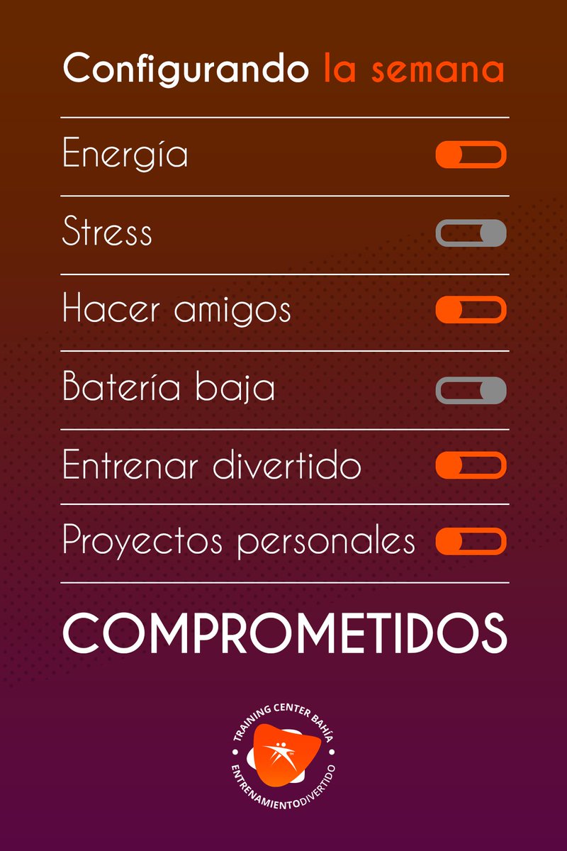 TrainingCenterB's tweet photo. Así nos estamos preparando 💪😉
y vos con qué te comprometes para que tu semana sea la mejor? 💡😀⬆️ #EmpezandoConBuenaOnda
#Comprometidos 👍 https://t.co/McnG9IfYMB