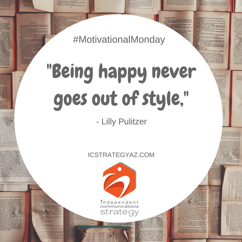 ICStrategyAZ's tweet photo. Agreed. #BeHappy #MotivationalMonday #ICS #ICStrategyAZ https://t.co/dFsfwNNqnf