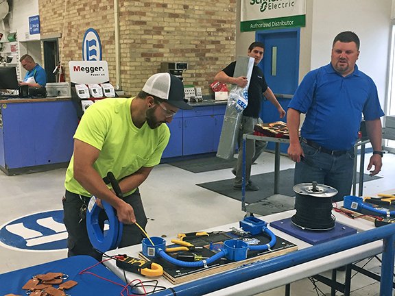 IDEALINDCanada's tweet photo. Congrats to Mark Porco &amp; Justin Rocan, our two fastest competitors at the IDEAL Skills Challenge @EECOL Winnipeg on Thursday #IDEALSkills https://t.co/GjKBdm3BPP