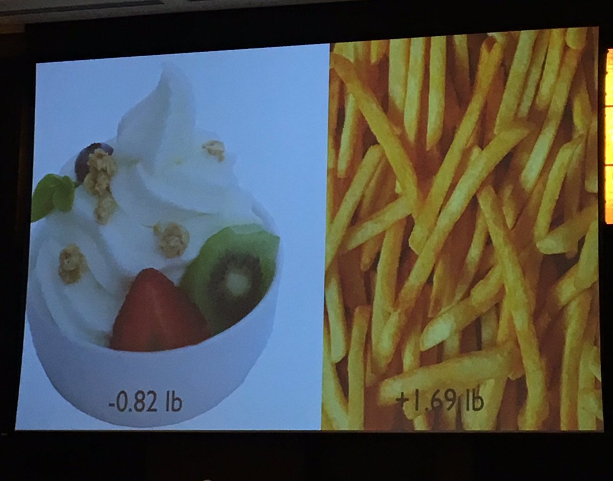 BillBarrington's tweet photo. Rob Knight dropping knowledge at #ISNN2017. French fries #1 source of vitamin C in US! https://t.co/dGzXYDn8lg