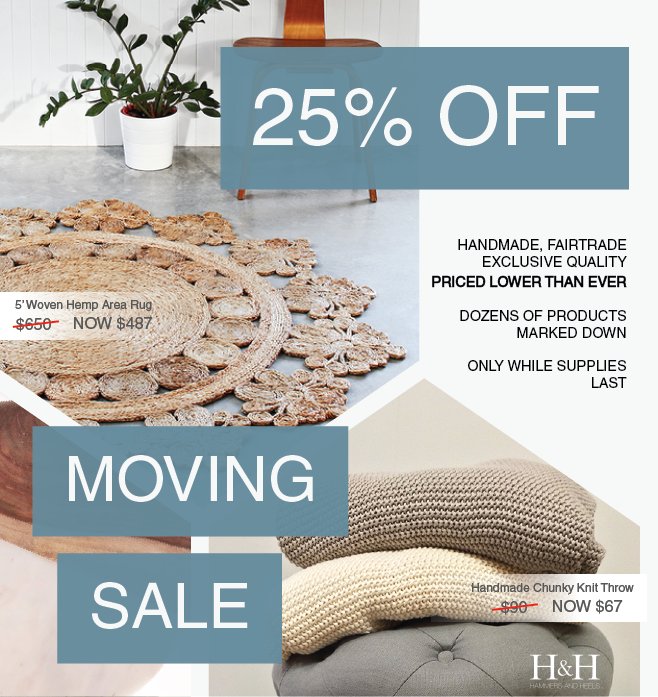 hammersheels's tweet photo. Did we wention we were moving? Take advantage of our best sale EVER and save up to $1500! https://t.co/Xu5e87BhyS #sale #decor #homegoods https://t.co/3gE2NLOhDm