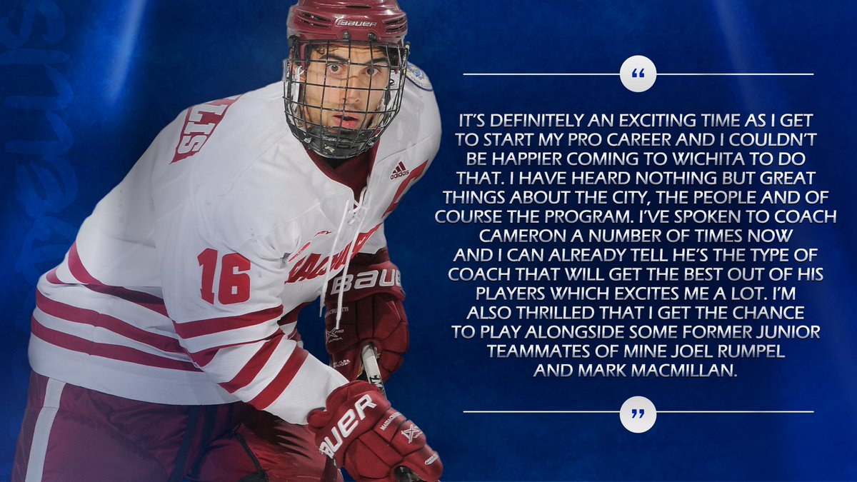 Here is what the former <a href="/UMassHockey/">UMass Hockey</a> captain had to say about coming to Wichita!