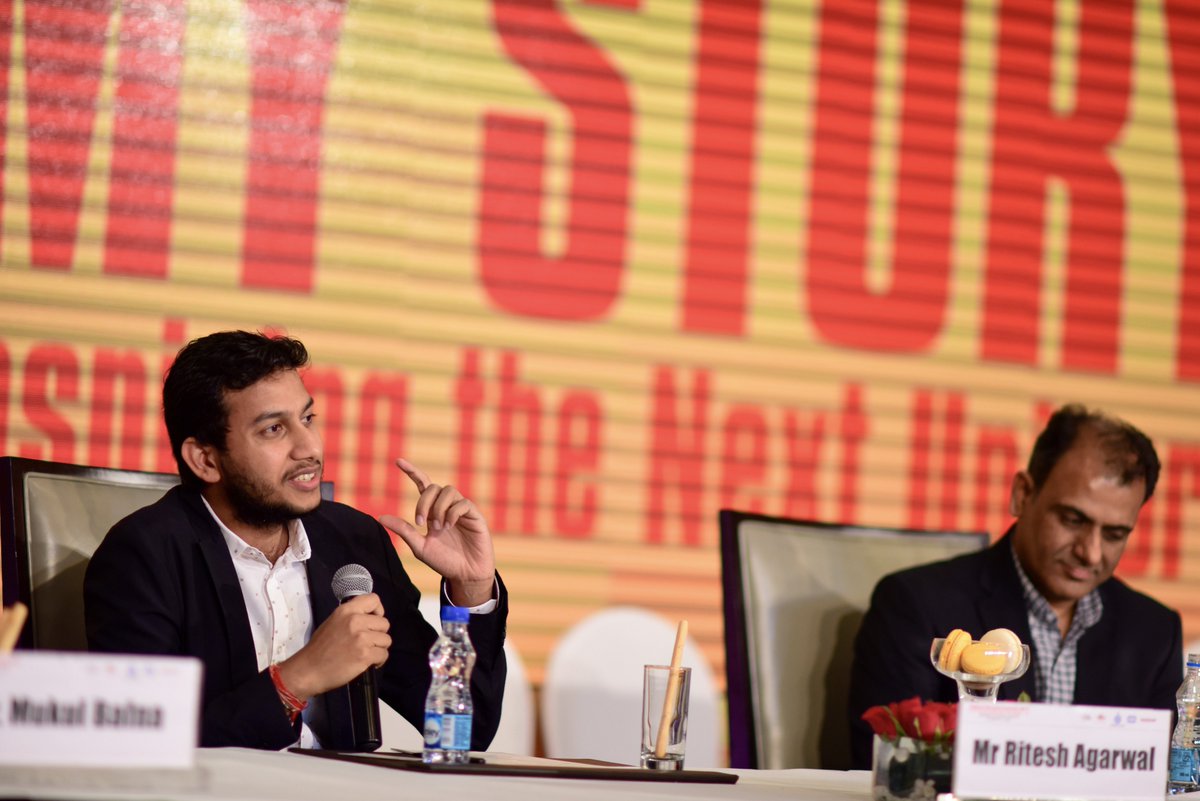 eventgraphia's tweet photo. @riteshagar (Founder of OYO Rooms) speaking at #DigitalHaryanaSummit 
#EventGraphia #MakingMemories https://t.co/nFHGhTXNX5