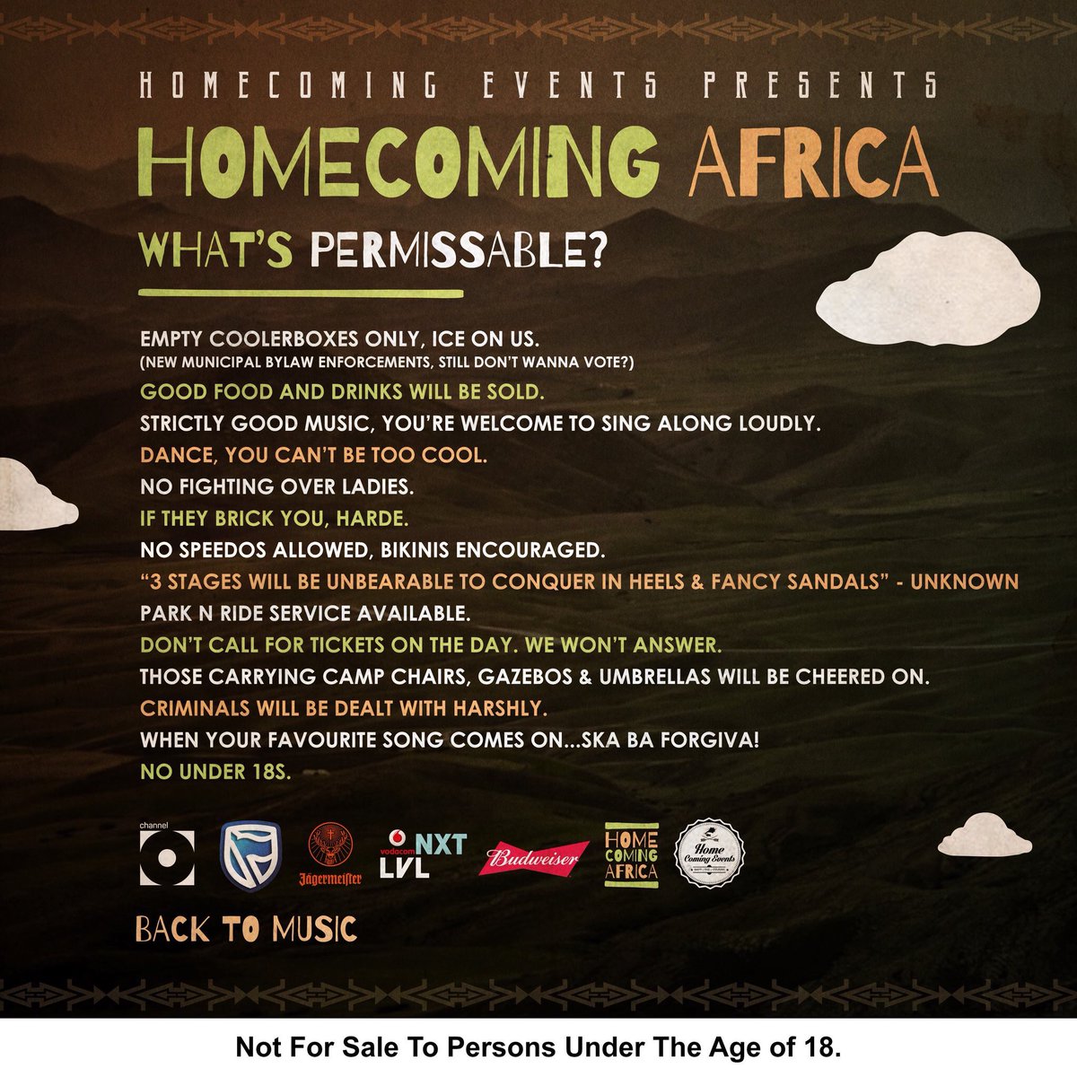 For your own safety 👌🏽 
#HomecomingAfrica