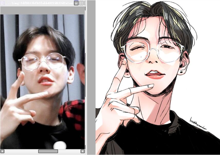 Baekhyunxlyn's tweet photo. 🌸     #exofanart #baekhyun #백현 #baekhyunfanart #EXO #BAEKHYUN
#KOKOBOP  #TheWar #POWER https://t.co/FivxkLfiTm