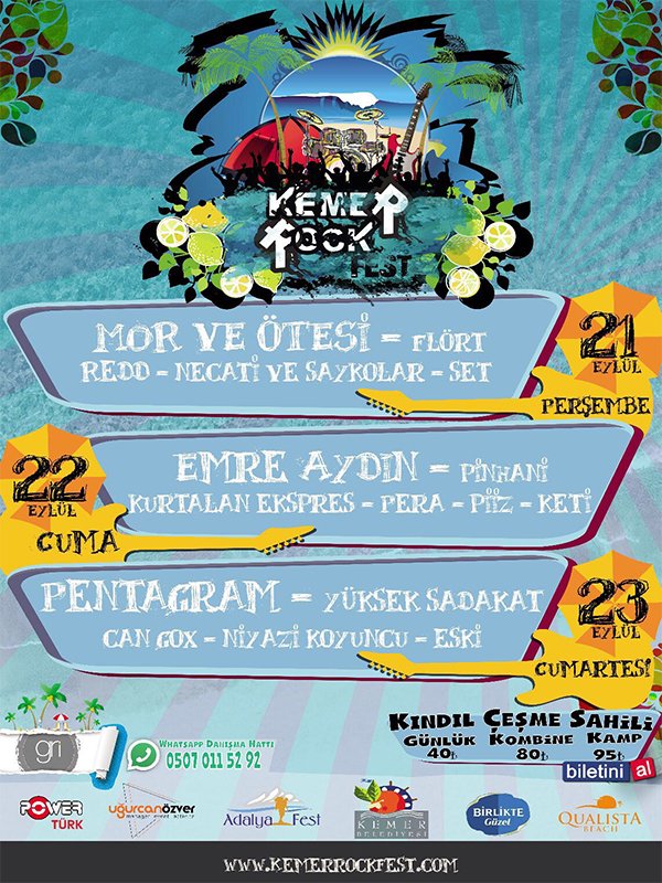 rokerr's tweet photo. Türkiye Rock Tarihi sizi festivallerde de bulur!
Bu dersi kaçırmak istemezsiniz.
Kemer'de görüşmek üzere. https://t.co/BxXm61Xz5L