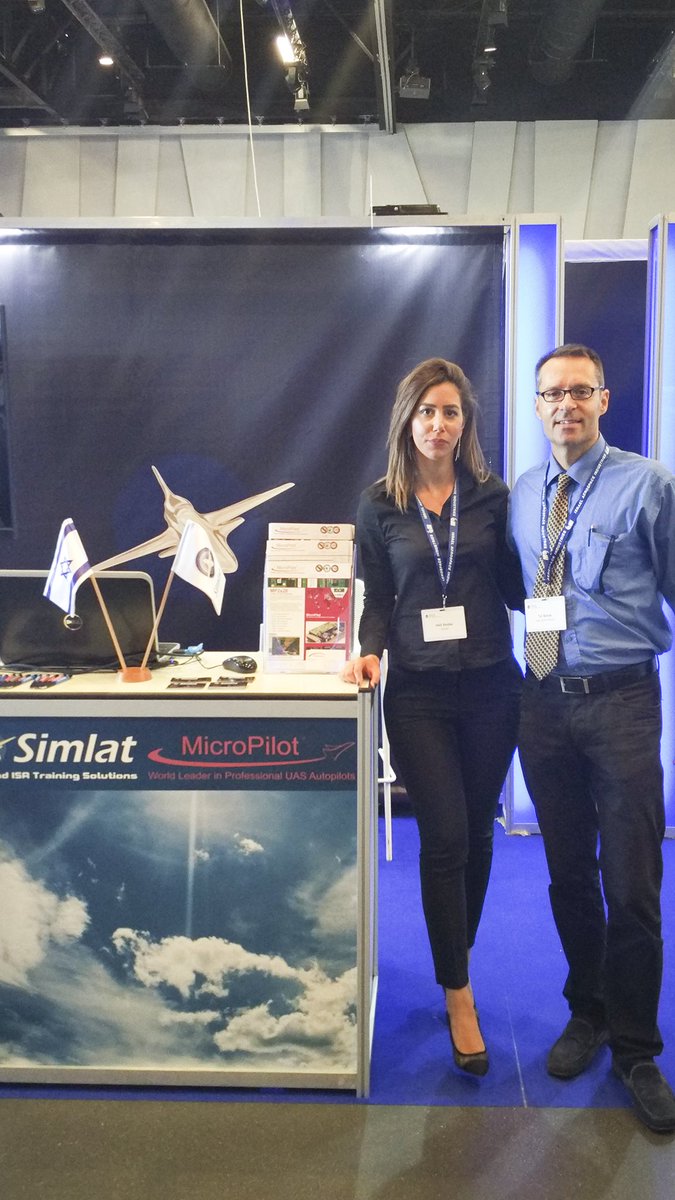 MicroPilotUAVs's tweet photo. Our representative, Tal Barak, @iHLS1 in Israel. It was a pleasure sharing an exhibit space with our good friends at #Simlat. #MicroPilot https://t.co/F2EOKPOGkk