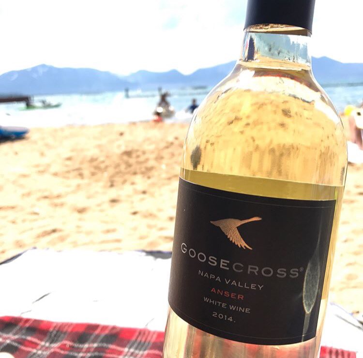 A little 'white goose' at Lake Tahoe 👌🏻 #coolingoffwithanser #goosecross #repost #laketahoe