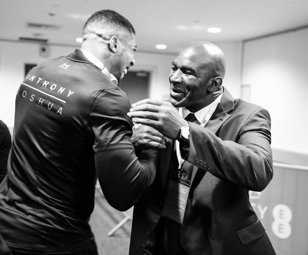 As us brothers do 🤜🏾💥🤛🏾 #RealDealHolyfield #AJBXNG