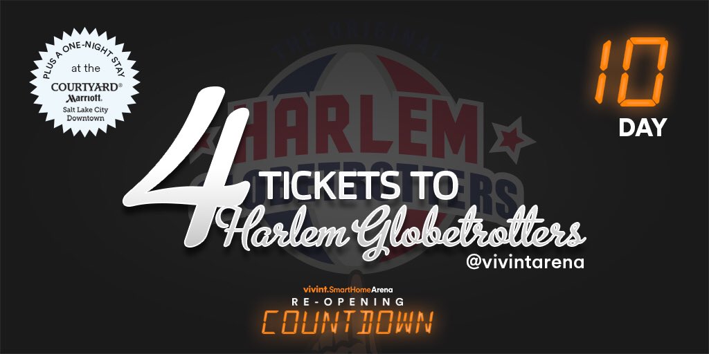 deltacenter's tweet photo. 10 DAYS UNTIL RE-OPEN: Win 4 tickets to @Globies and a one-night stay at the Courtyard Marriott
To enter:
1️⃣Follow
2️⃣RT
3️⃣Tag a friend https://t.co/dnPI4nLnlG