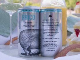 NEW! Chill, pop, and happily sip Frico by <a href="/Scarpettawine/">Scarpetta Wine</a> with just a touch of fizz right out of the can. 🥂