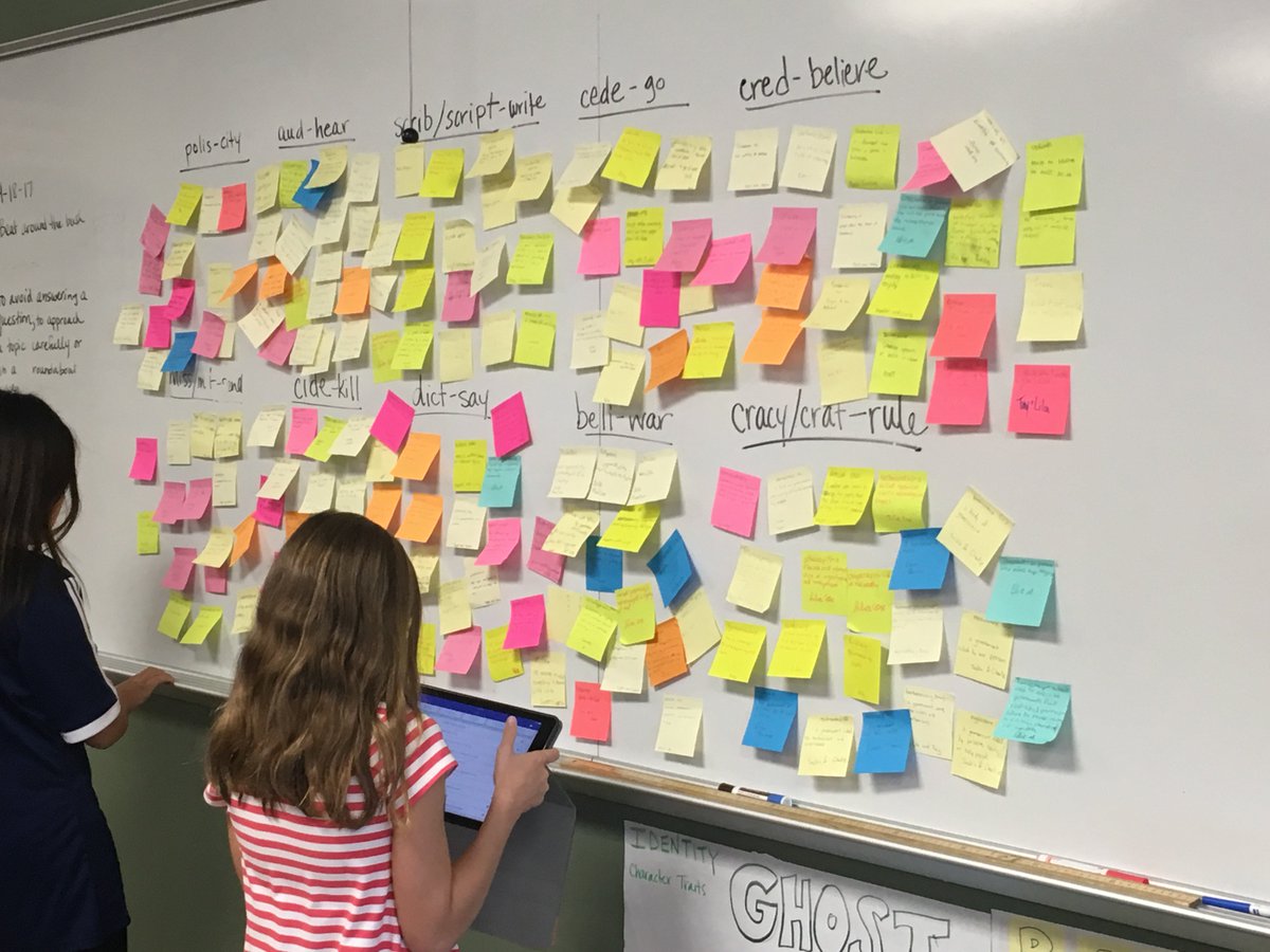 MrsORourkeHIJH's tweet photo. Wowza! Ss research words based on Greek &amp; Latin roots! So many rich, new words! @HJHPanthers https://t.co/rP65mt25EG