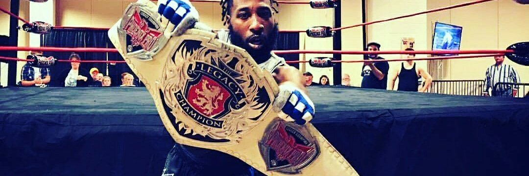 PhoenixProWrest's tweet photo. Your new Legacy Champion: Black Lightning! 
#AndNew #SupportIndyWrestling 
#phoenixpro https://t.co/KuatNwYtht