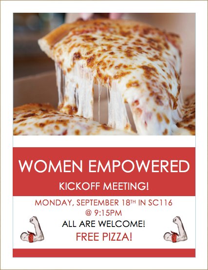 weatqu's tweet photo. Hey everyone, TONIGHT @ 9:15 WE will be holding our first kickoff meeting! Bring your friends and stop by! There will be free food🍕😃 https://t.co/udJNMWpTTn