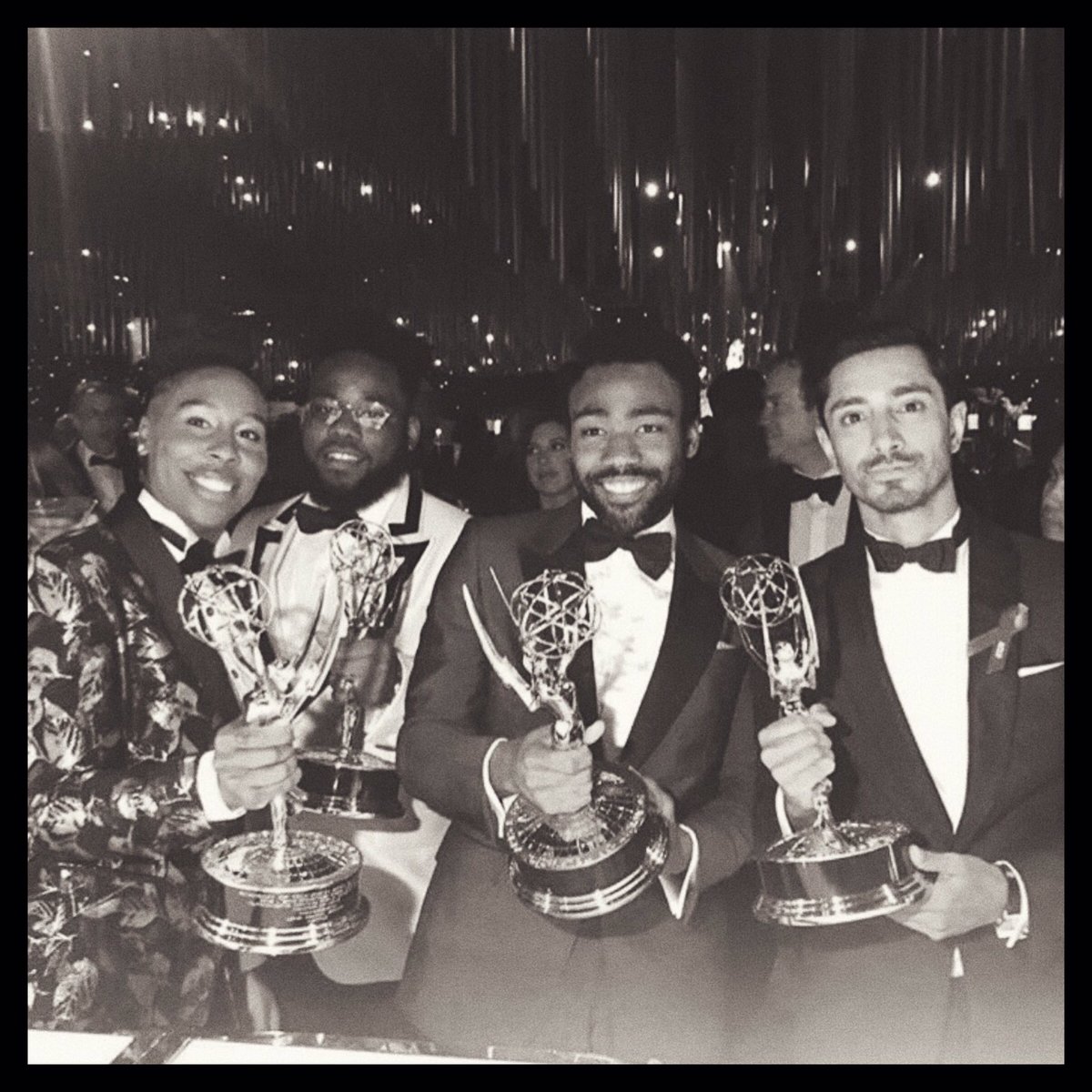Zendaya's tweet photo. Hell yeah!!! History is made. 👏🏽👏🏽✊🏽 https://t.co/aI9QUSLNF1