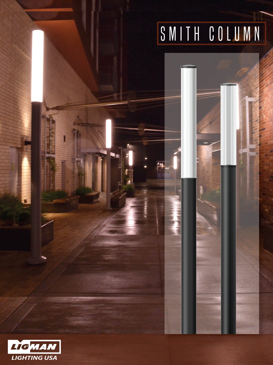 LigmanAmerica's tweet photo. Smith is an elegant sturdy light column that is suitable for both modern and classic architecture.  #Smith #LightColumn #LED #Ligman https://t.co/zFdr8nUevv