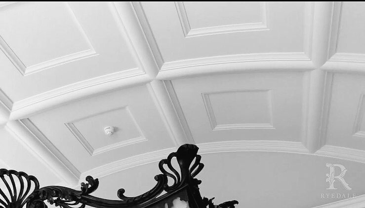 RyedaleP's tweet photo. A sneak preview from a video we will be posting soon...watch this space 👀 #fibrousplaster #barrelceiling #interiordesign https://t.co/NdQWWrqb12