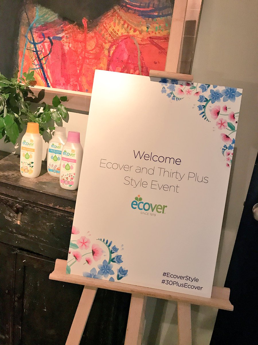 WeAreThirtyPlus's tweet photo. Having a lovely time at our @EcoverUK #ecoverstyle event this evening... Couldn't make it but want to find out more? Email us! https://t.co/k1lIolu50F