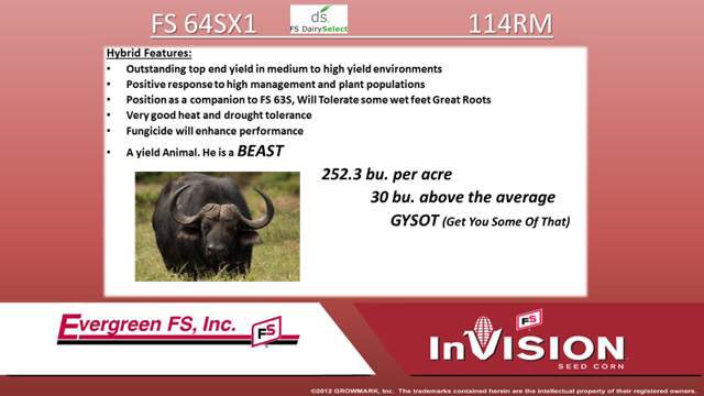 GbowenGary's tweet photo. Early yield reports show "The Beast" is making some noise.#InVISION #EvergreenFS https://t.co/EBvDuewqlk
