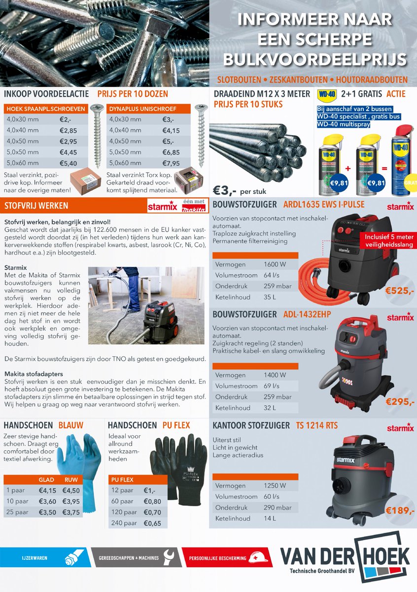 VanderHoekBV's tweet photo. HOEKACTIES SEPTEMBER! Met o.a. de nieuwe #HAVEP kledinglijn en een grondkabel actieknaller! #Hoekacties #september https://t.co/L4P4058Ozs https://t.co/DTxhiIFJbb