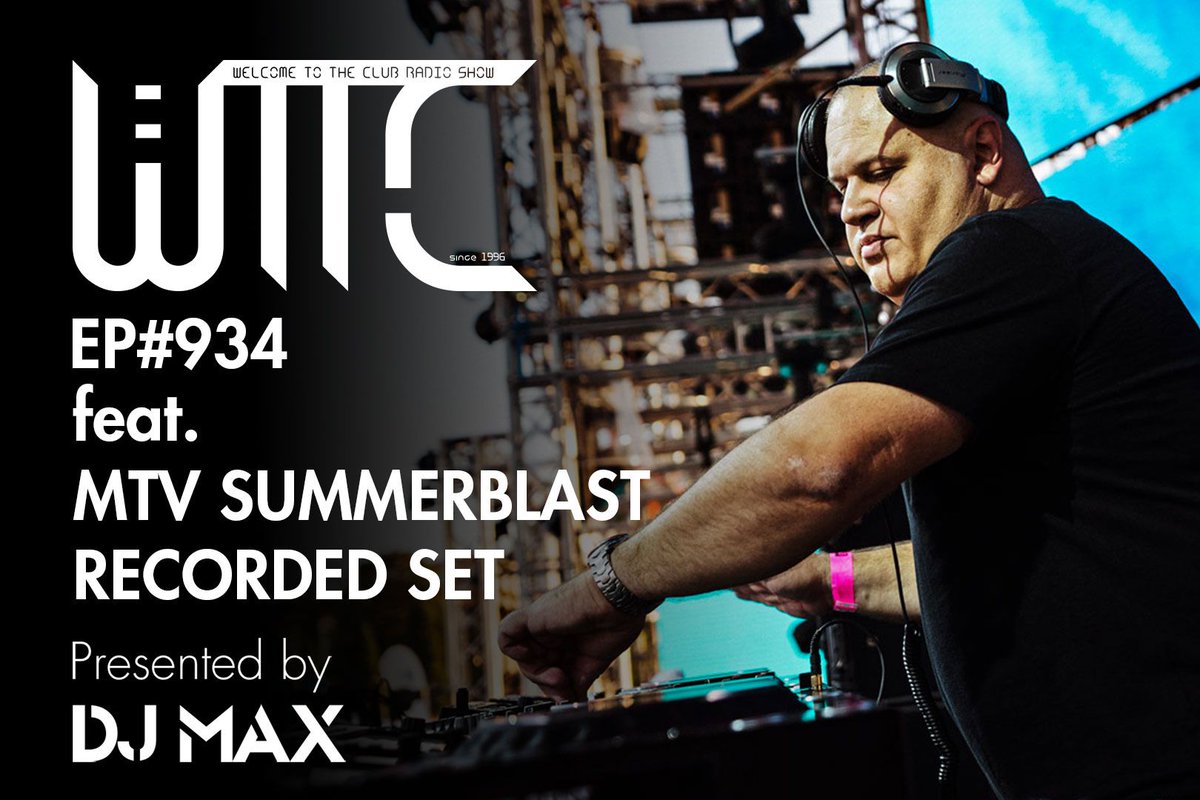 djmax_eu's tweet photo. this Wed. from 11 pm CEST | WTTC #radioshow EP#934 with my #MTVSummerBlast recorded set
#djmax #housemusic #djlife
https://t.co/ERKtDfZCxV https://t.co/zCojnbFWEL