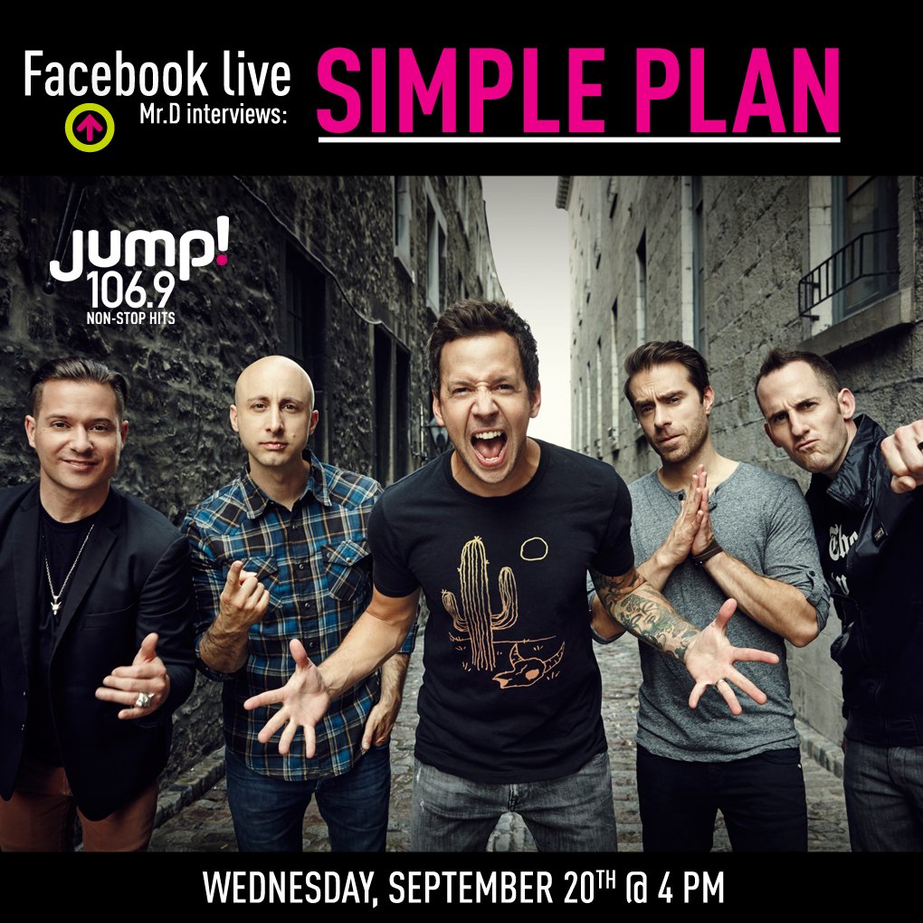 JumpOttawa's tweet photo. "No Pads, No Helmets... Just Balls" π. @MrDRadio will be interviewing @simpleplan THIS Wednesday @ 4pm #Ottawa #SimplePlan #JUMPradio π§ https://t.co/A173DyALxz