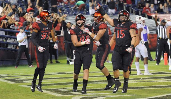 SDSU's tweet photo. .@Aztec_Football is ranked No. 2️⃣2️⃣ in the latest Associated Press poll. 🏈

READ: https://t.co/F30vo33TFu https://t.co/QHygQpufn4