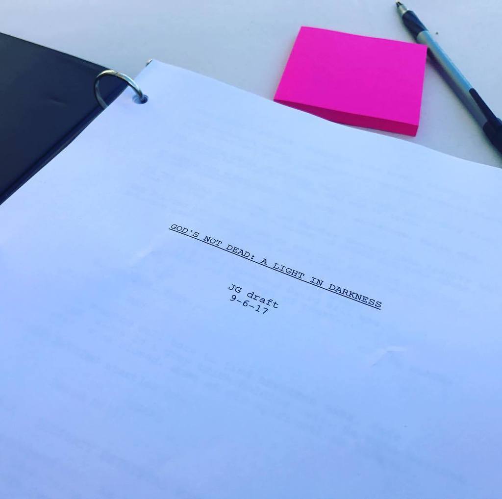 DavidARWhite's tweet photo. #godsnotdead3 in process!  @pureflix @godsnotdeadofficialmovie @godsnotdeadmovie https://t.co/XCUPsO2XJn https://t.co/ZiRfZDUqCs