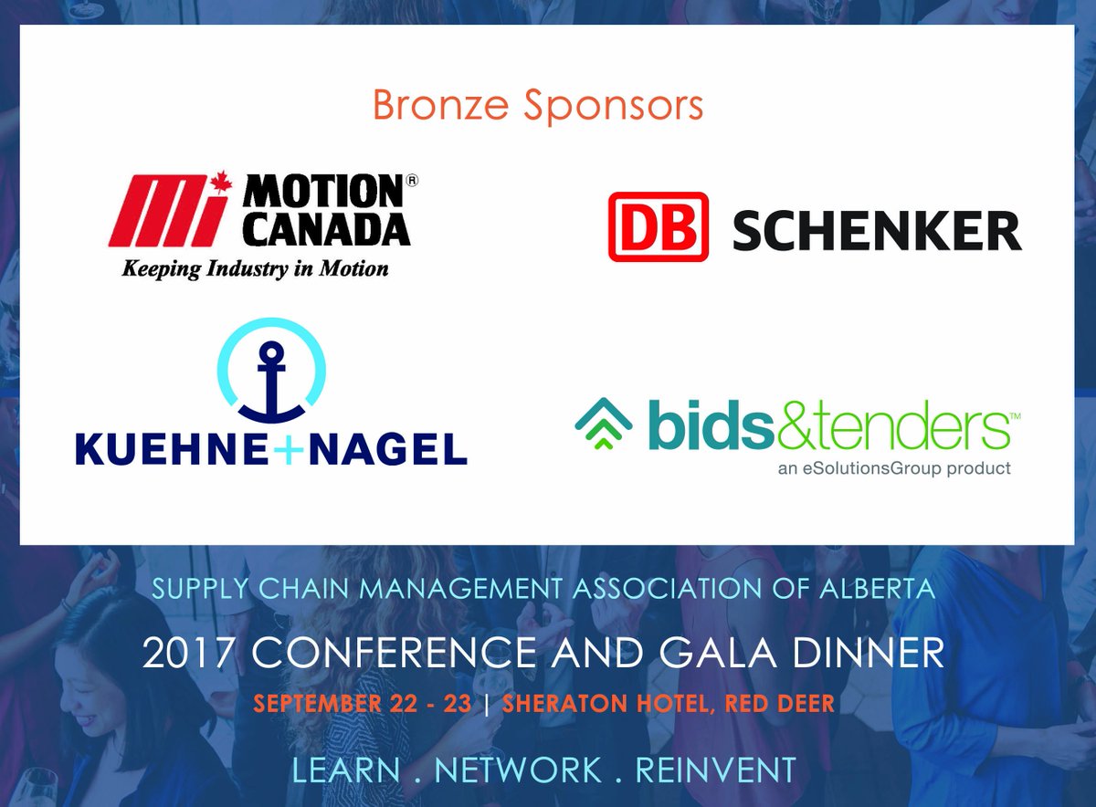 SupplyChainWest's tweet photo. Bronze Sponsors for #SCMAAB_Conference 2017! https://t.co/JPEjXKSqhT