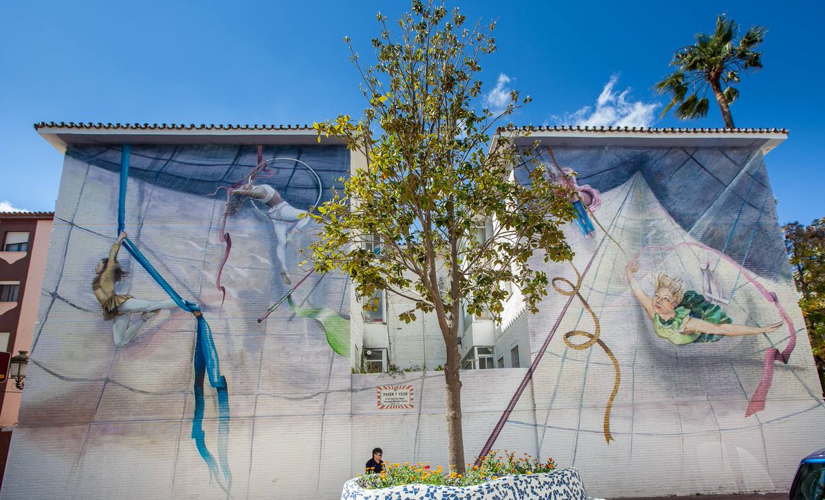 PasionEstepona's tweet photo. Take a walk along the areas that feature buildings with great quality and originality paintings Discover a new way to enjoy art #Estepona https://t.co/mqLExfxOnG