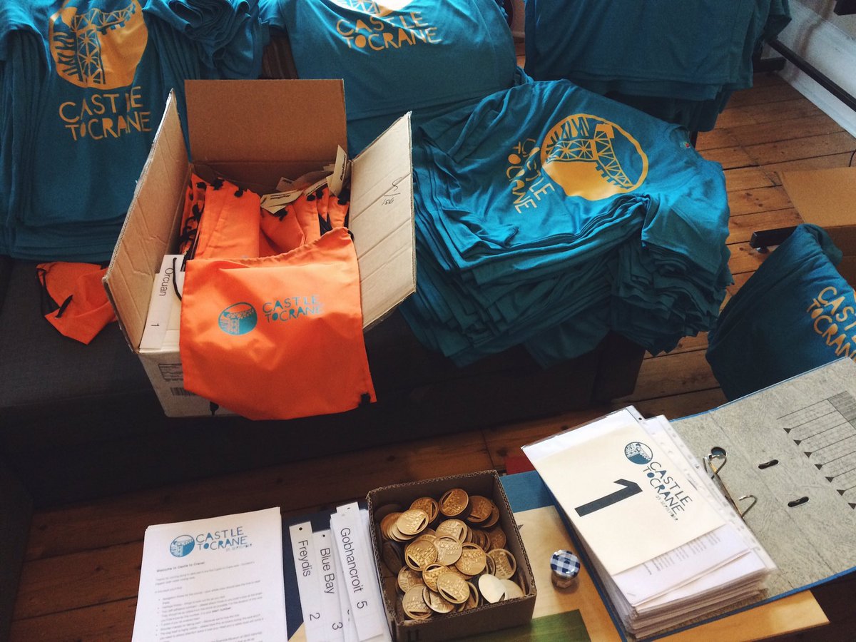 castletocrane's tweet photo. Welcome Packs coming together... 5 days to go! #CastleToCrane2017 https://t.co/AfwveRVqnG