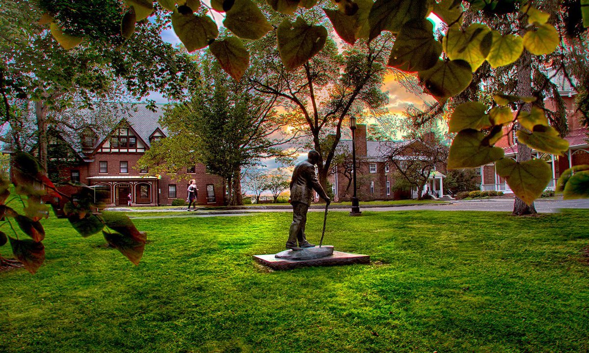Sunset over William Smith Hill #hwscolleges