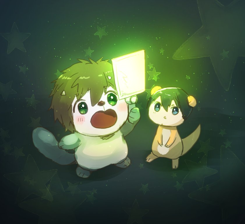 mako_rakko's tweet image. (..°ㅅ°..)ねえ、はる！このライトにカードをいれると、へんしんできるんだって…！
(ㅎㅅㅎ)…！すごいな……。