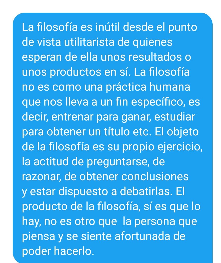 Me preguntaron por qué la filosofía está considerada como un saber inútil.Además de recomendar leer a @utilitainutile, esta fue mi respuesta