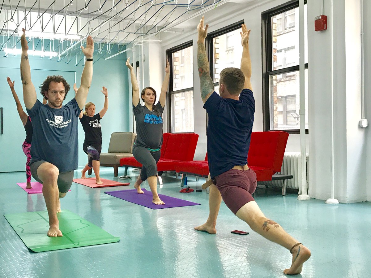 VitaSportUSA's tweet photo. Thank you to Fitness Vroom for a relaxing lunchtime yoga break.  #Fitness #WorkPlaceCulture https://t.co/8rEehkhnba
