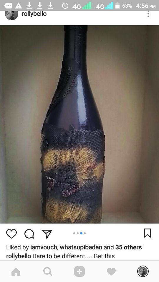 rollybello's tweet photo. Get this #Recycled #Upcycled #GlassBottle #DecorativeBottles #BottleVases #TrashToTreasure #HomeDecor https://t.co/mIvAPMf2GX
