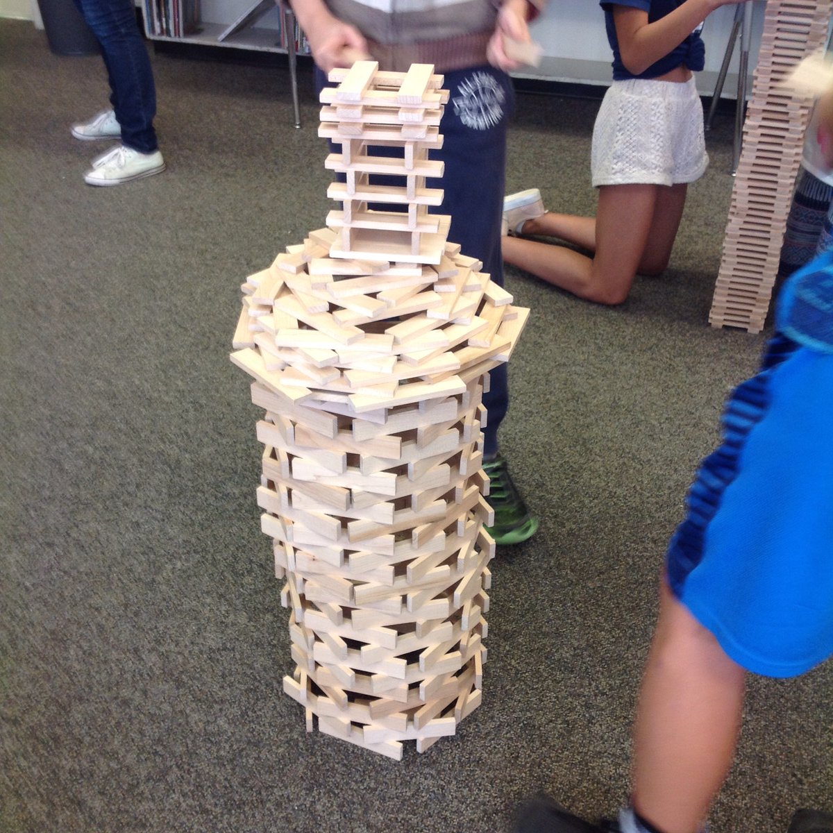 pollock_valerie's tweet photo. Stable tower construction. #whitesidewolves #sd38 #rtla38 https://t.co/u09KwT7qUp