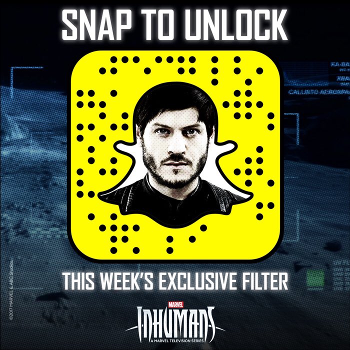 theinhumans's tweet photo. Join the movement! Snap to enjoy this exclusive Maximus filter on Snapchat. #Inhumans https://t.co/i5zjw1LRgB