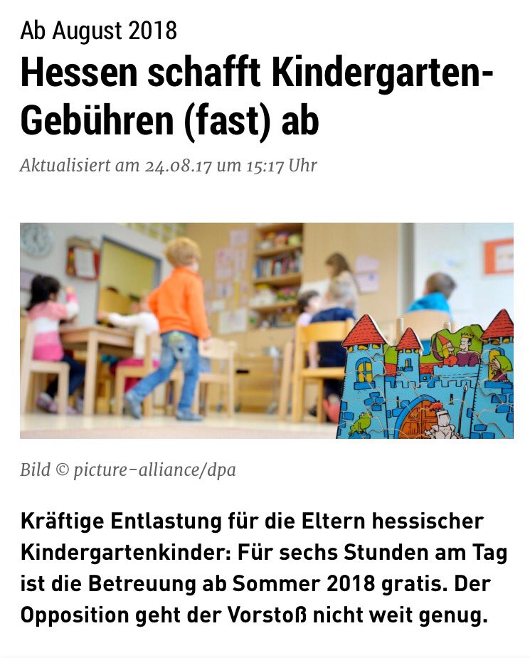 AlexvonKaiz's tweet photo. Die schwarzgrüne Landesregierung schafft die Kitagebühren ab. Das ist kein Verdienst der SPD #wahlarena https://t.co/PA4oyagMTH